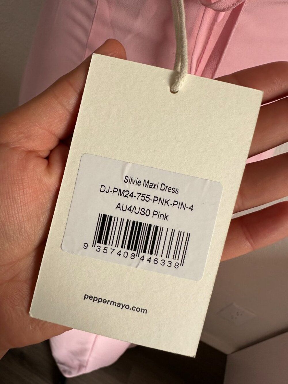 pepper mayo Silvie Maxi Dress - Pink Size 0 - Picture 8 of 10